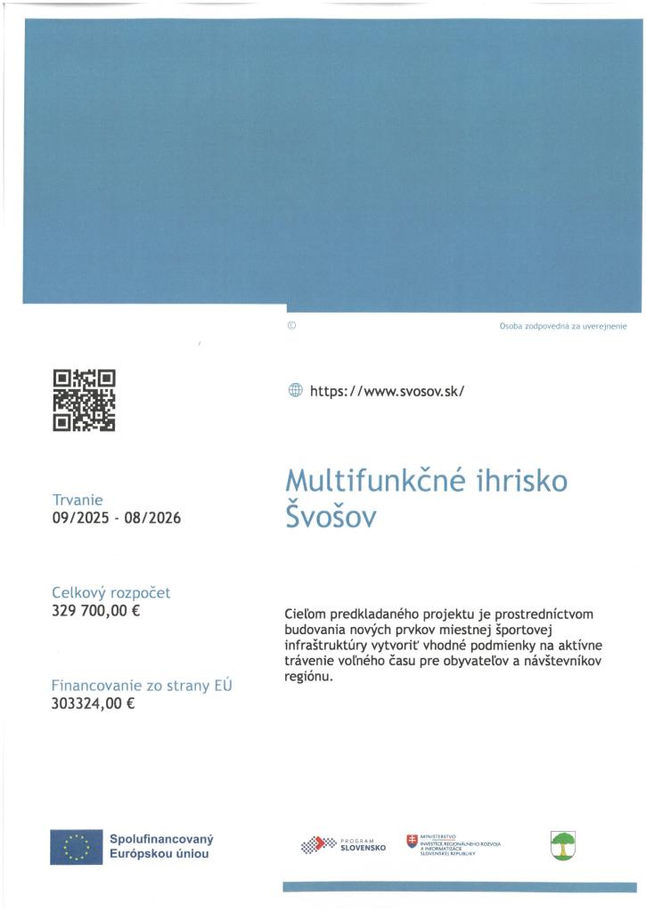 Multifunkčné ihrisko Švošov