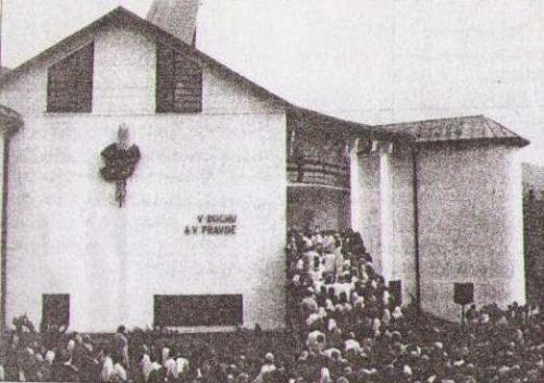 1992 Stavba Kostola Sedembolestnej Panny Márie