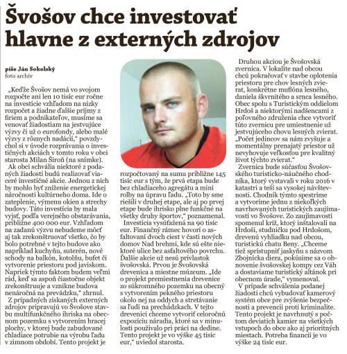 Ružomberský hlas - O&nbsp;našej obci Švošov 2018