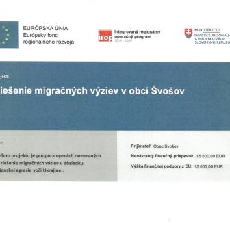 Riešenie migračných výziev v obci Švošov