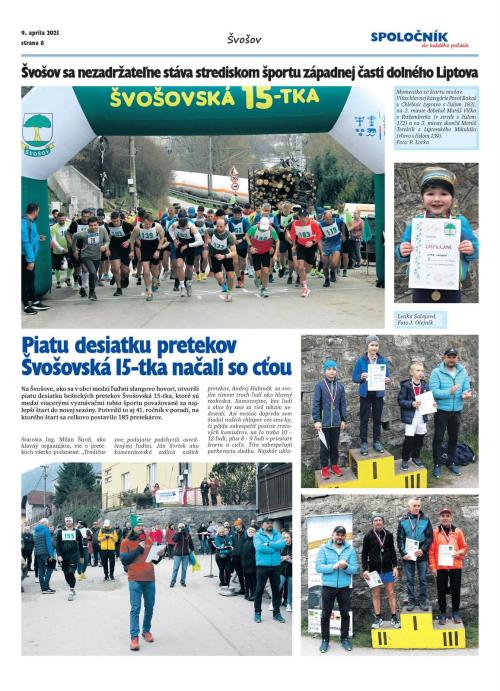 Švošov na jar v roku 2025